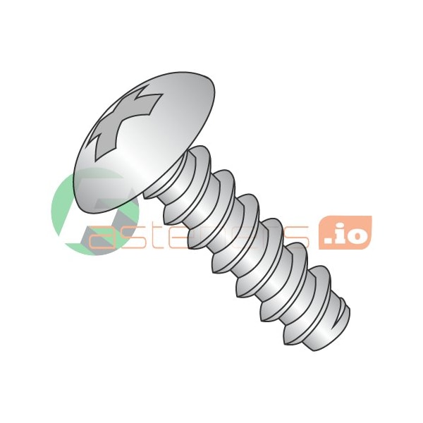 Newport Fasteners Thread Cutting Screw, #6 x 3/8 in, 18-8 Stainless Steel Truss Head Phillips Drive, 5000 PK 755987 - main